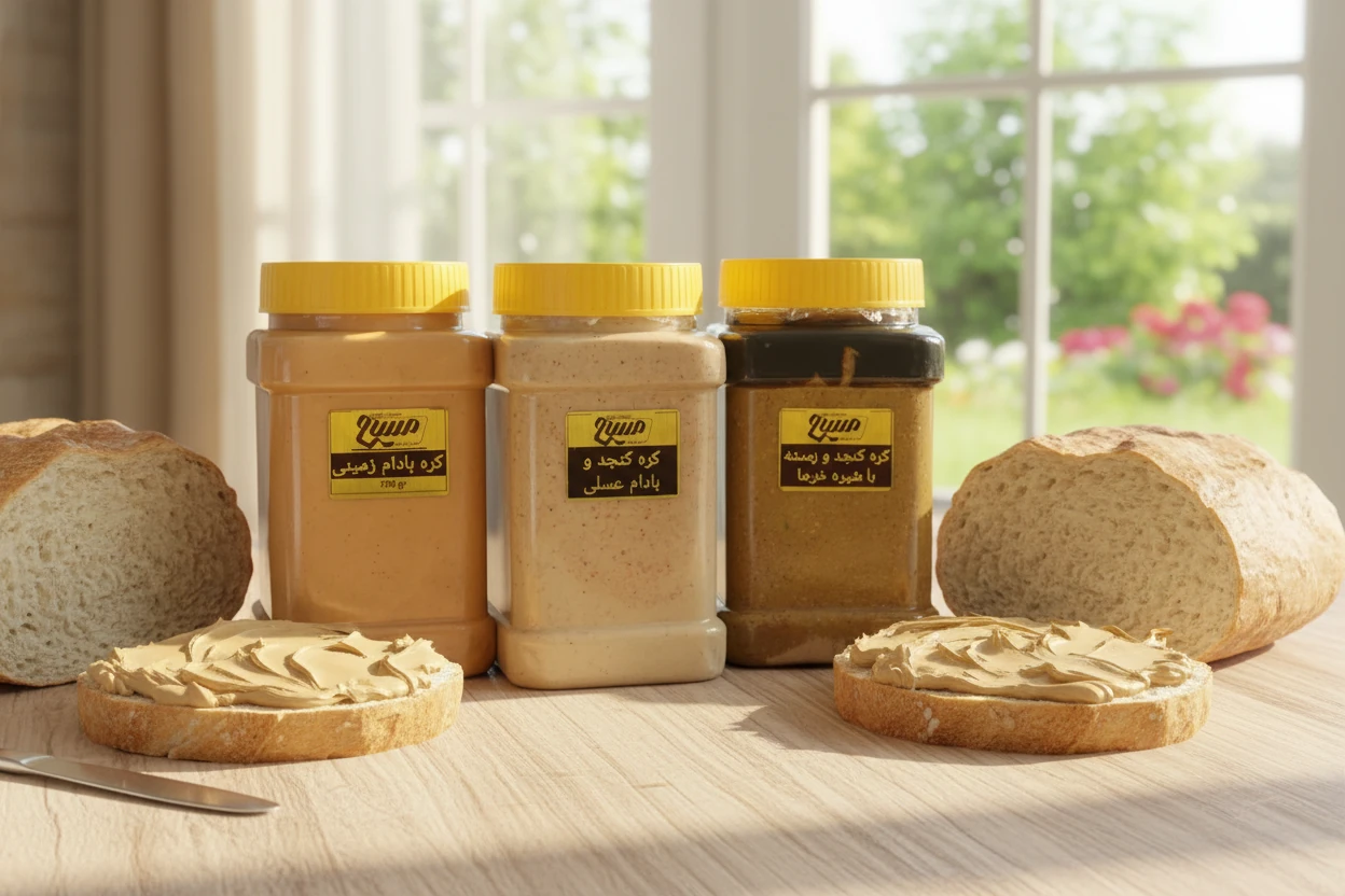 کره کنجد بادام عسلی