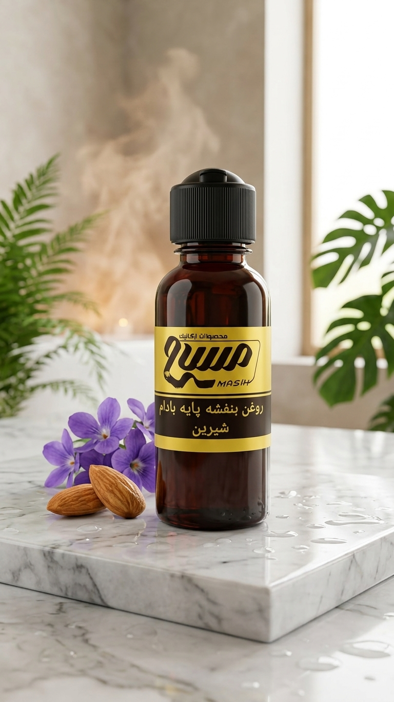 روغن بنفشه پایه بادام شیرین