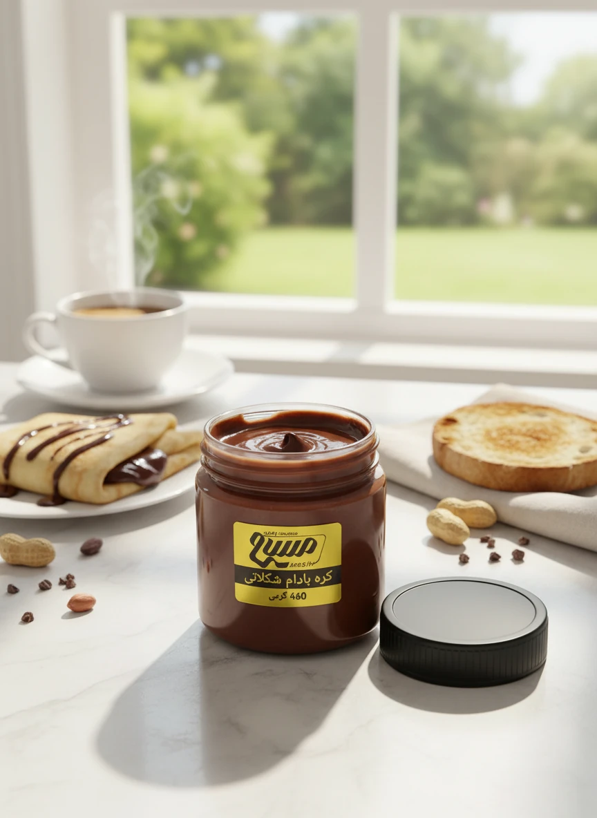 کره بادام شکلاتی